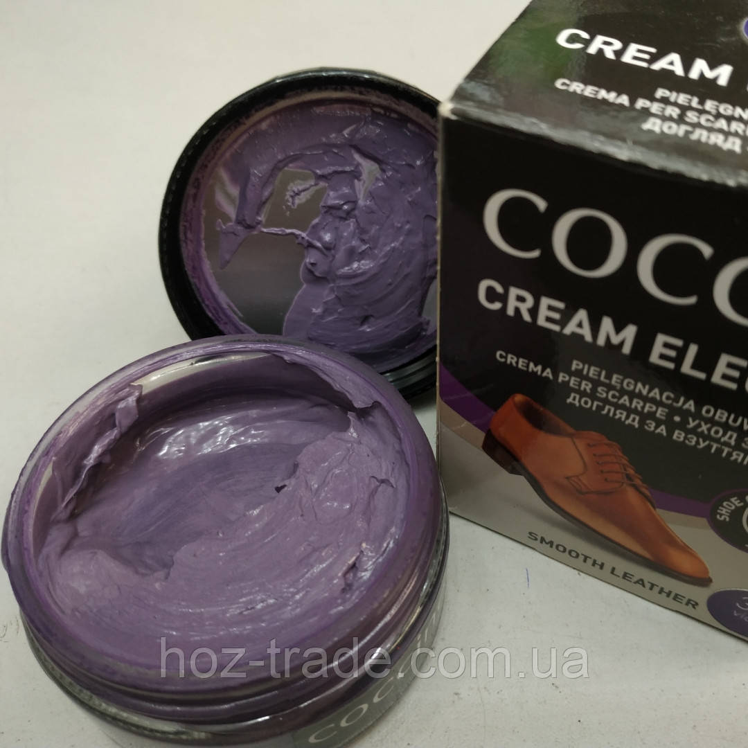 Крем для взуття фіолетовий ліловий бузковий Coccine