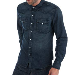 Джинсова сорочка Levis Classic Western Shirt - Dark Wash, фото 1