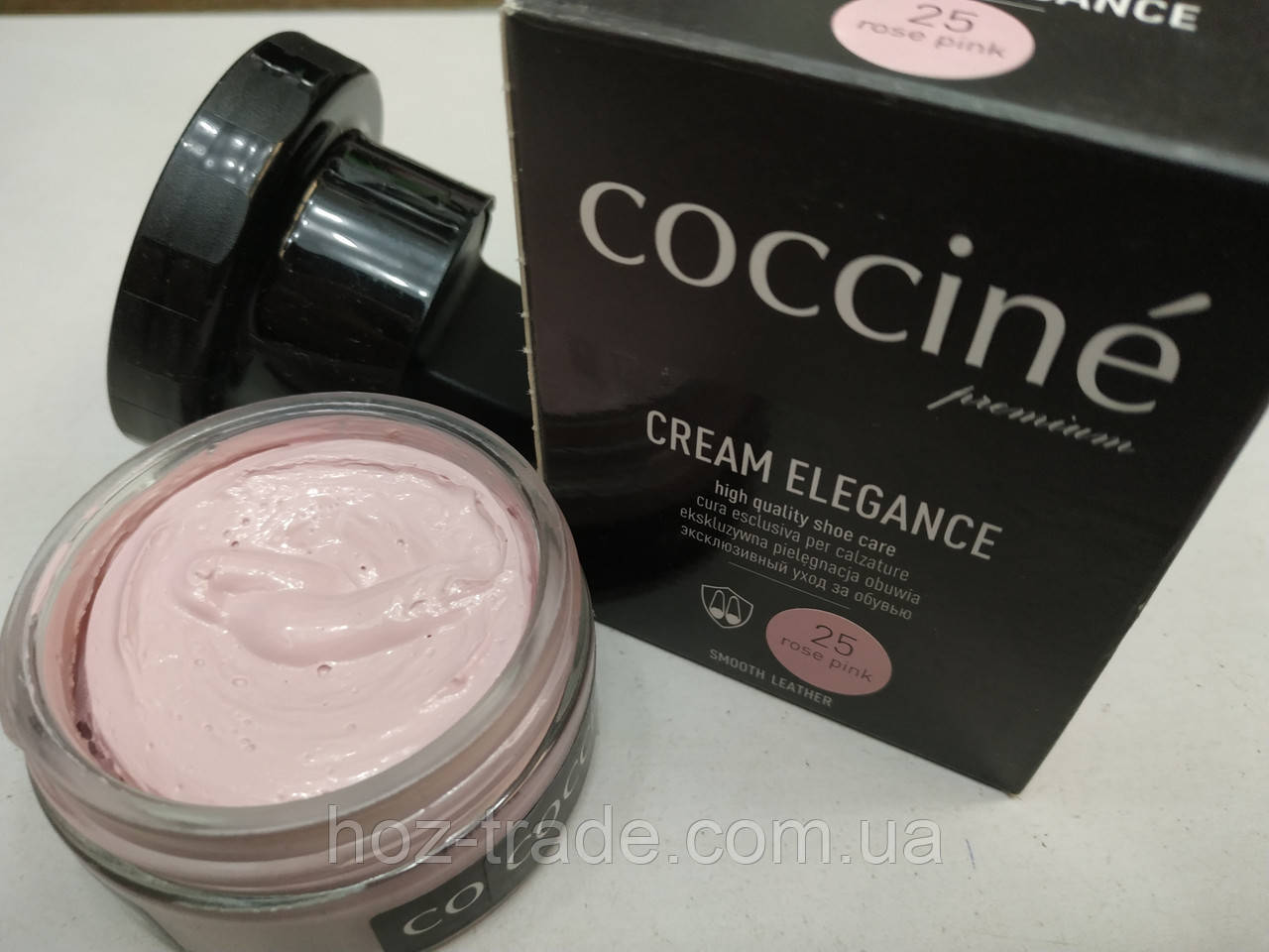 Крем для взуття світло-рожевий Coccine