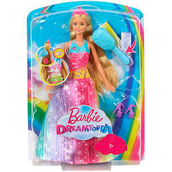 Barbie Лялька Barbie Dreamtopia Магія барв і звуків (Лялька Mattel Барбі Чарівні волосся принцеси FRB12)