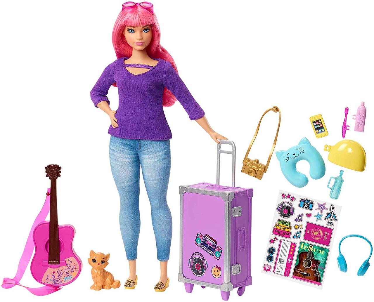 Barbie Лялька Дейзі Travel Set ( Лялька Барбі Дейзі Мандрівниця Barbie Daisy Travel Doll FWV26), фото 1