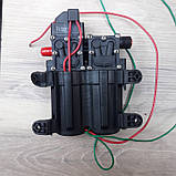 Насос для акумуляторного обприскувача 7 л/хв посилений kf-3205 8 bar (12v) з датчиком тиску, фото 3