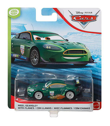 Тачки 2:Найджел Газлі з полум'ям (Nigel Gearsley with Flames) Disney Pixar Cars від Mattel, фото 2