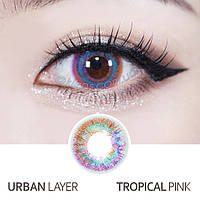 Контактные цветные линзы Urban Layer Tropical Pink
