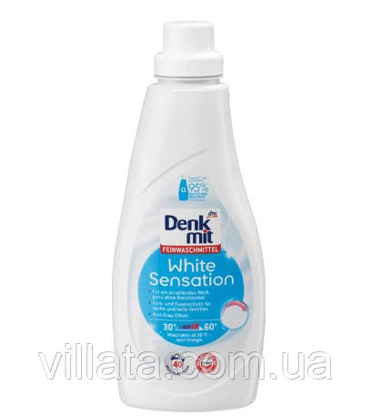 Гель для прання білої білизни Denkmit White Sensation 1L 40 ст.