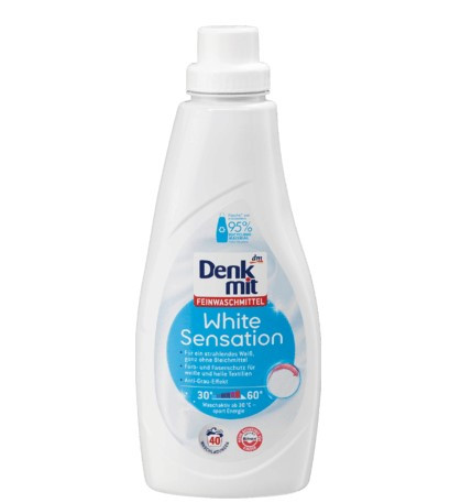 Гель для прання білої білизни Denkmit White Sensation 1L 40 ст.