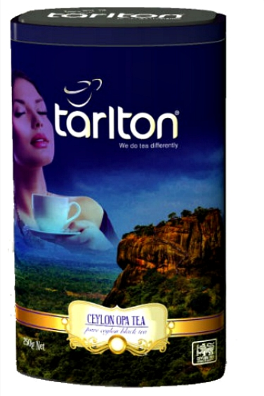 Чай для мандрівників чорний цейлонський Тарлтон Сігірія 250 г у жерстяній банці