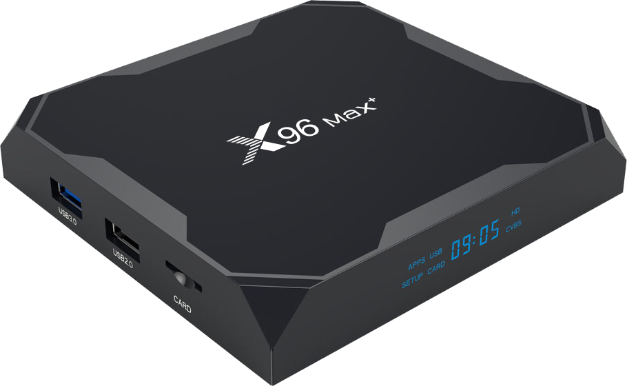 ТВ приставка X96 Max+, 4/32 Гб, 8K UltraHD, Amlogic S905X3, Android 9.0, H.265, HDR 10+, USB 3.0