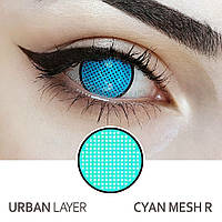 Контактні кольорові лінзи Urban Layer Cyan Mesh R