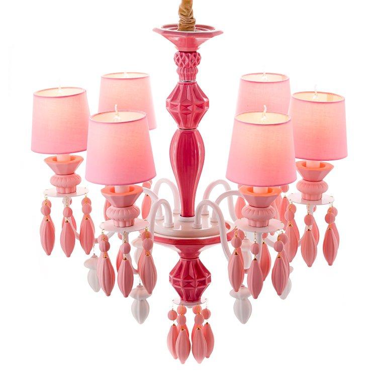 Люстра підвісна рожева SLAVIA BL001/6pink