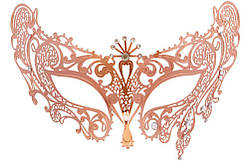 Венеціанська маска "Рожеве золото 3" від LadyStyle.Biz
