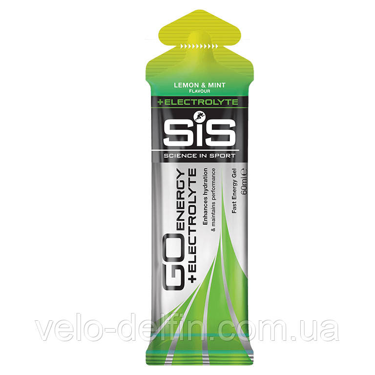 SiS Go Energy+Electrolyte енергетичний гель з електролітами лимон/м'ята 60 мл