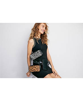 Поясна сумка Michael Michael Kors Haircalf Belt Bag with Chain Strap ОРИГІНАЛ Леопард\Зебра