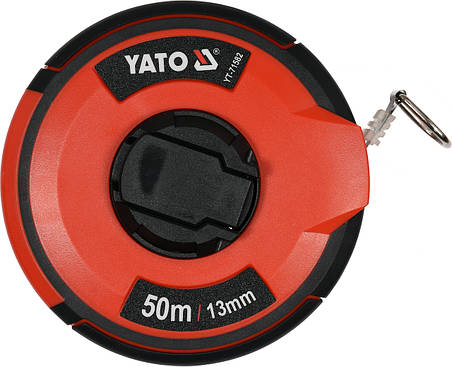 Рулетка сталева з нейлоновим покриттям YATO YT-71582 50 м х 13 мм, фото 2