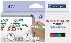 Набір маркерів для дошок Centropen Board 2.5 мм (8559/4/CB)