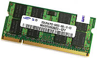 Оперативная память для ноутбука Samsung SODIMM DDR2 2Gb 800MHz PC2-6400s 2R8 CL6 (M470T5663QZ3-CF7) Б/У