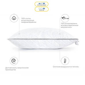 Подушка 40х60 Eco-Soft Royal 0497 висока на змійці, фото 4