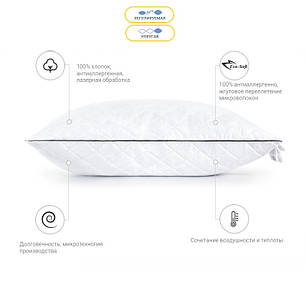 Подушка 50х70 Eco-Soft Royal 0497 висока на блискавці, фото 1