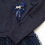 Плаття дитяче ошатне для дівчинки SmileTime Mary, темно-синє, фото 7