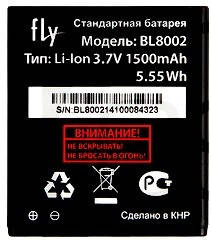 Акумулятор (АКБ) Fly BL8002 для Fly IQ4490i Era Nano 10 (Li-ion 3.7 V 1500mAh) Оригінал Китай