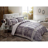 Постільна білизна Tac сатин Delux — Madre gri v01 сірий євро