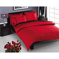 Постільна білизна Tac сатин Delux — Prestige kirmizi червоний євро