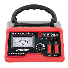 Зарядний пристрій INTERTOOL AT-3020 до 120 Ач, 6-12 В, 0-10 А свинцево-кислотні (WET, MF, AGM, GEL) акум., фото 3