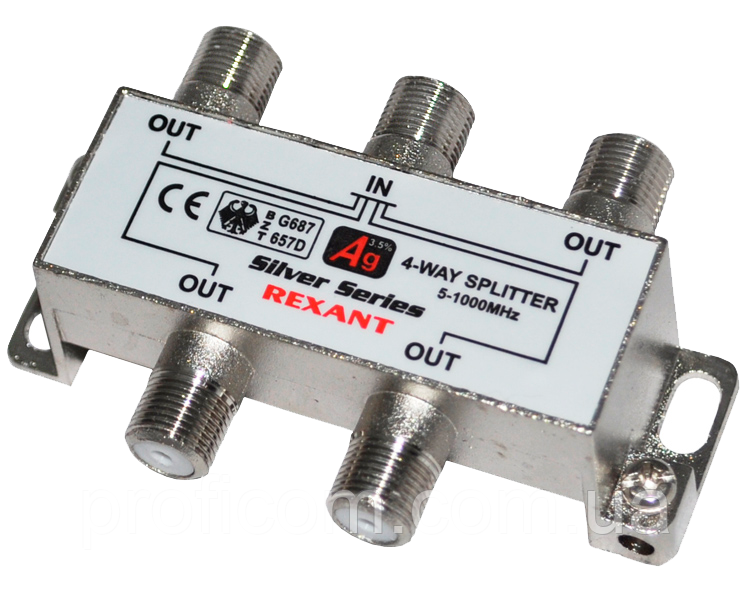 Дільник абонентський 4 Way splitter, фото 1