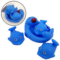 Набор игрушек для ванной "Дельфины" 6286-2-23/2-7-8