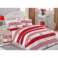 Постільна білизна Beverly Hills Polo Club ранфорс — BHPC 003 Red євро
