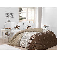 Постільна білизна Beverly Hills Polo Club ранфорс — BHPC 004 Brown євро