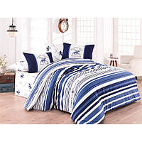 Постільна білизна Beverly Hills Polo Club ранфорс — BHPC 029 Blue євро