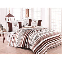 Постільна білизна Beverly Hills Polo Club ранфорс — BHPC 029 Brown євро