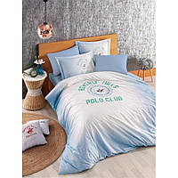 Постільна білизна Beverly Hills Polo Club ранфорс — BHPC 019 Blue євро