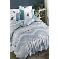 Постільна білизна Beverly Hills Polo Club ранфорс — BHPC 032 Turquise євро