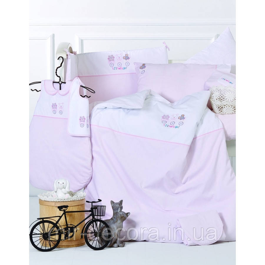 Дитячий набір у ванну для немовлят Karaca Home — Cats з аплікацією, фото 1