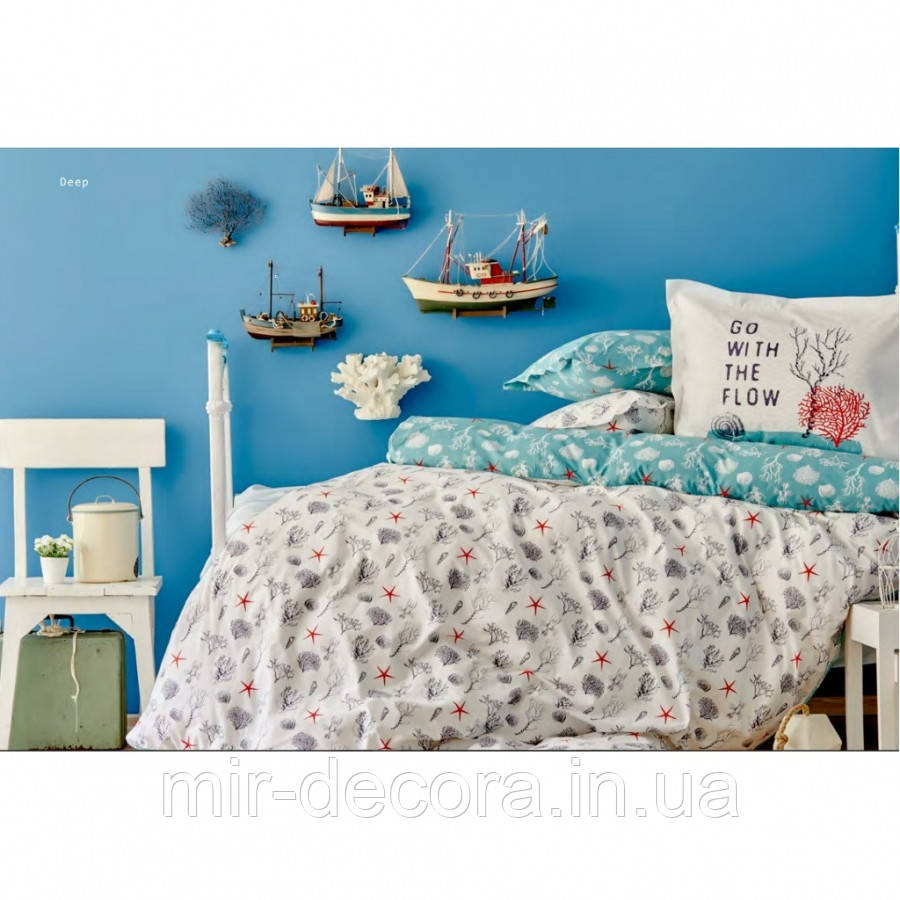 Постільна білизна Karaca Home — Deep 2018-1 ранфорс підліткова, фото 1