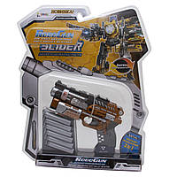 Игровой набор RoboGun 2-в-1: пистолет-трансформер CRUSHER + 6 мягких пуль (K03)