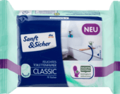 Sanft & Sicher Feuchtes Toilettenpapier Classic Sensitive влажная туалетная бумага Классик Нежность 70 шт.