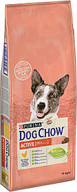 Сухий корм для активних та робочих собак Dog Chow Active з куркою 14 кг