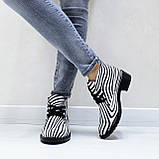 Жіночі демісезонні черевички Desert з принтом із натурального нубуку, фото 2