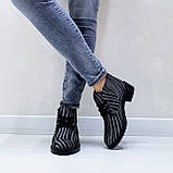 Жіночі демісезонні черевички Desert з принтом із натурального нубуку, фото 3