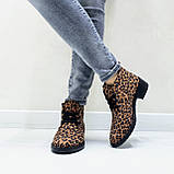 Жіночі демісезонні черевички Desert з принтом із натурального нубуку, фото 5