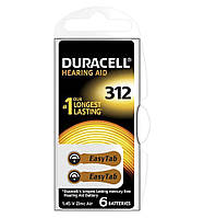 Батарейка DURACELL Zinc air 1,4 V ZA312 / DA312 / PR41 (180mAH)