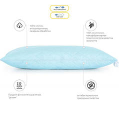 Подушка 70х70 Valentino з евкаліптом 621 на блискавці