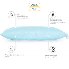 Подушка 40х60 Valentino з евкаліптом 621 на блискавці, фото 3