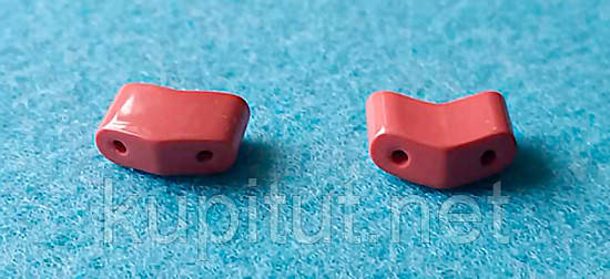 Звенья турманиевые для браслетов (М-23) розовые поштучно