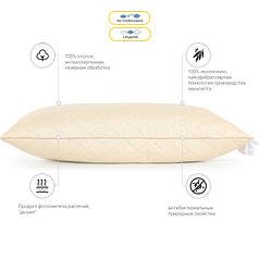 Подушка 70х70 Carmela з евкаліптом 622 на блискавці