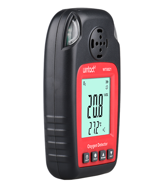 Вимірювач кисню, газоаналізатор кисню (0-25% VOL 0-50°C) WINTACT WT8821