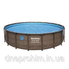 Каркасний басейн Bestway Ротанг 56977 (549х122) з картриджним фільтром, фото 1